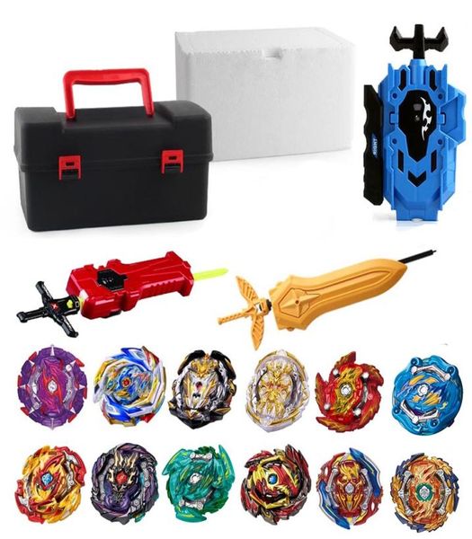 Üstler Set Launchers Beyblade Oyuncaklar Toupie Metal God Patlama Dönen Üst Bey Blade Bıçakları Oyuncak Körfezi Blades Y2001091437825