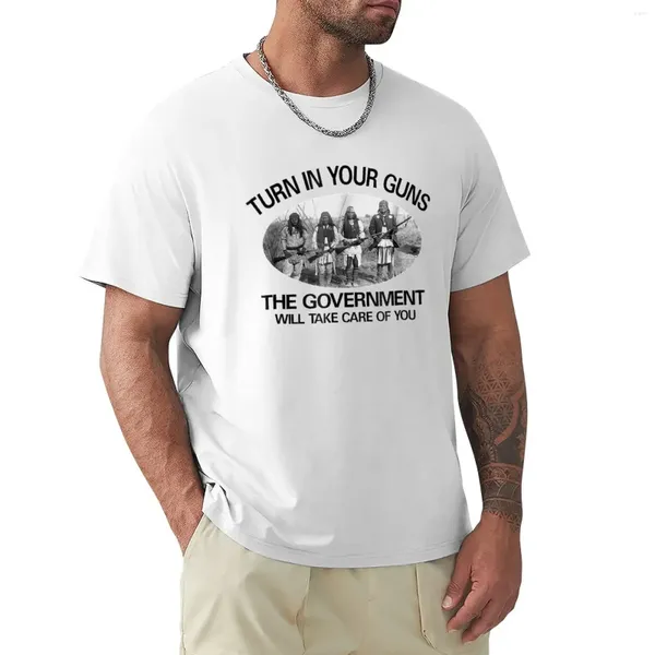 Männer Polos drehen sich in Ihre Waffen ein. Die Regierung kümmert sich um Sie T-Shirt Boys Animal Print Tops Mens Graphic T-Shirts Pack