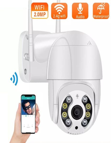 2MP 1080p PTZ WiFi Camera Motion Zwei Sprachalarm Erkennung menschlicher Erkennung Outdoor IP -Kamera Audio IR Nachtsicht Video cCTV SURVEILLAN ICS4604262