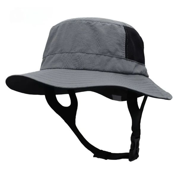 Strandbrand Cap Mesh atmungsable Sonnenhut UPF50 Sommer Outdoor Fischerei Kinn Verstellbarer Eimer Wasser Sport 240417