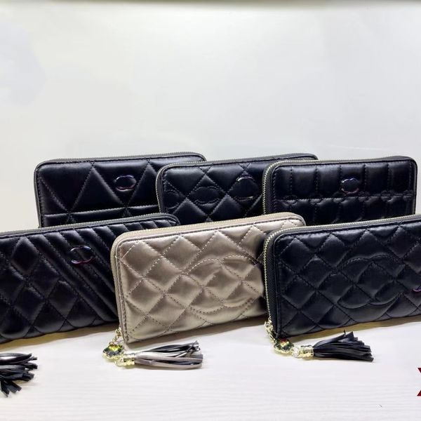 Klassische Designer-Geldbeutel CAB-Tasche 90% Werksverkäufe Großhandel Großhandel Herren- und Frauen Luxus Neues Leder Langer Reißverschluss Kupplungsbeutel mit Multi-Card-Münz-Taschen-Schlüsselbeutel