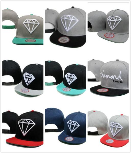 Neue billige Diamond Supply Co. Ball Caps Cool Baseball Cap Hip Hop Snapback Verstellbare Schnappbacks Frauen Sommer Sun Hat8238981