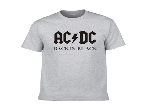 ACDC -Band Rock T -Shirt Männer Frauen039s ACDC Schwarzer Buchstaben gedruckt Grafik T -Shirts Hip Hop Rap Music Short Sleeve Tops Tee Shirt3273141