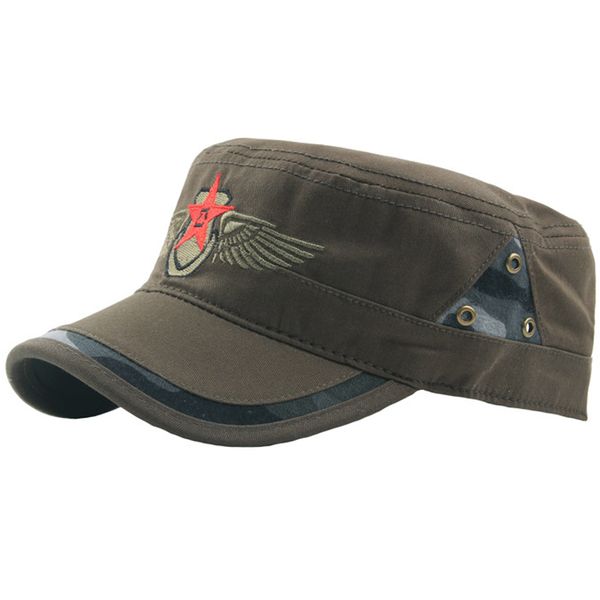 Военные кепки кадетская армия Кэпс Twill Sport Caps Уникальный дизайн винтажный US US Flat Top Pare Par