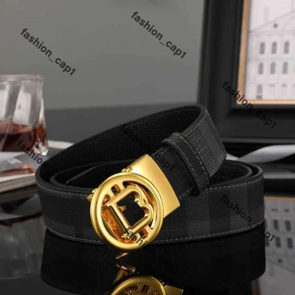 Berberry Belt Bayberrygürtel Designergürtel karierte Leder Luxus Frauen Buchstabe B Schnalle Streifenmuster Klassischer Cinturon Mann Kausaler Burbuerry -Gürtel für Männer 626