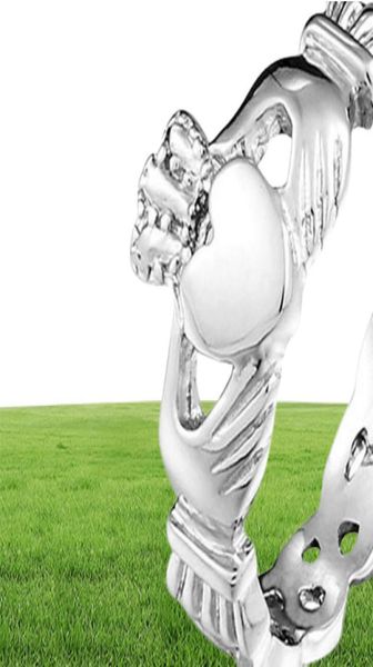 Designer de marca totalmente nova Ladies Claddagh Rings de crânio de aço inoxidável para a festa de casamento feminino 9425503