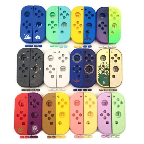 Tampa de casca de plástico de reposição Joysticks com botões SL SR para Nintendo Switch OLED OLED Joycon Controller Case