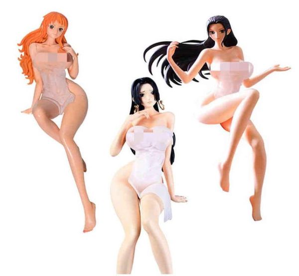 Аниме -фигура аниме Боа Хэнкок Нами Николь Робин Снятая сексуальная красота модель ПВХ модель Коллекционные игрушечные подарки 27cm8626864