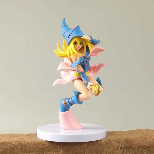 Actionspielzeugfiguren 2Style Yu-Gi-oh Figur Schwarzes Magier Mädchen Yugi Muto Joey Wheeler Action Figurin Desktop Modell Puppengeschenksammlung 14cm