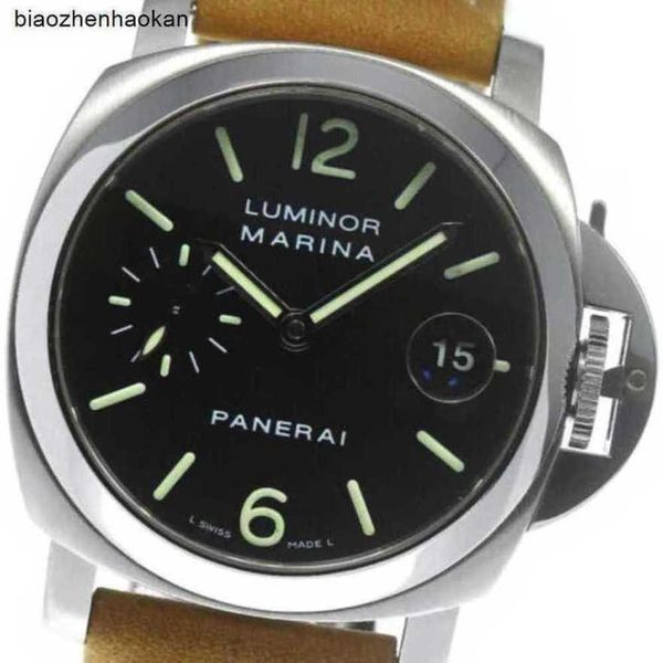 Panerai Luminor Watch Marina Pam00048 PEQUENO DE SEGUNDO DATA DE PENLE