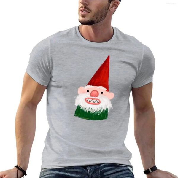 Polos masculinos Gnome!T-shirt Manga curta Tee gráfico