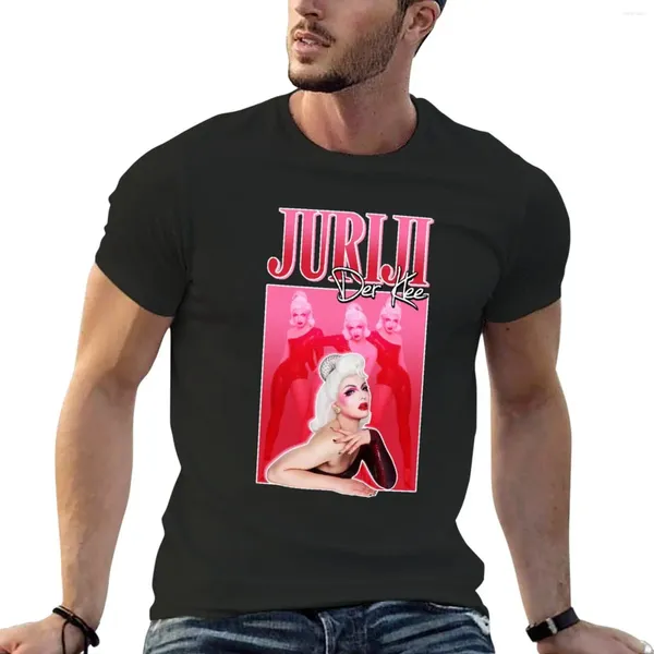 Мужские Polos Juriji der Klee Drag Race Spain Retro Vintage футболка Y2K Custom T Рубашки для мужчин