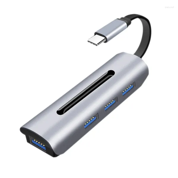 Em 1 USB C Tipo de cubo de estação de encaixe USB3.0 5Gbps Dongle do adaptador portátil portátil para laptop Air Pro