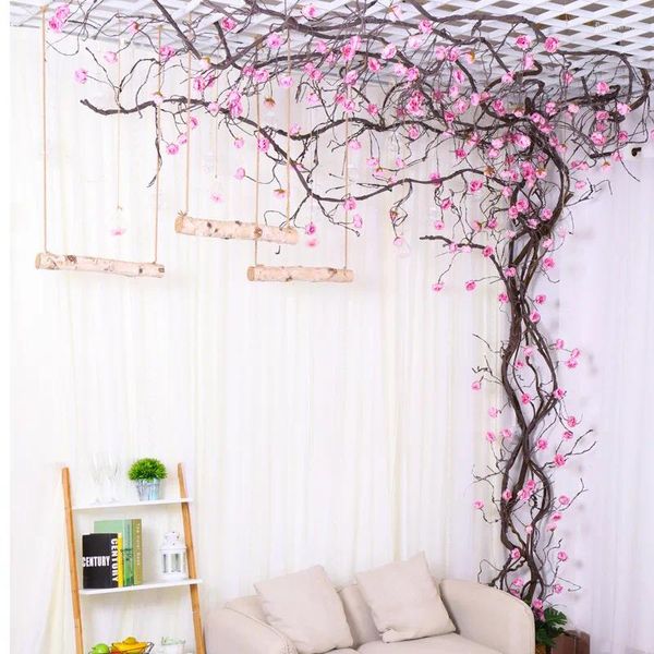 Декоративные цветы искусственное цветочное пионе виноградное дерево Внутреннее декор стены Свадебное окно.