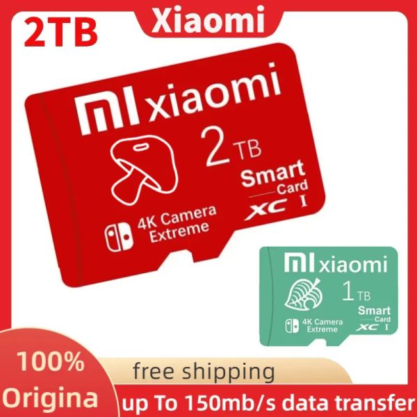 Адаптер оригинал Xiaomi 2TB 128GB Карта памяти 1TB Micro TF SD -карта 512 ГБ высокоскоростной TF Card Cartao de Memoria для Nintendo Switch 3DS