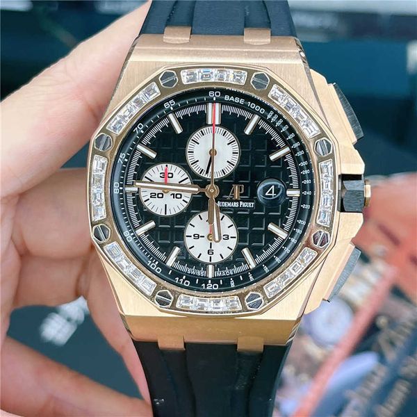 Designer Watch Luxury Automatic Mechanical Orologi Price di acquisto diretto Serie Airbnb Macchine Mens Oro rosa con Diamond Set 95 Movimento orologio da polso