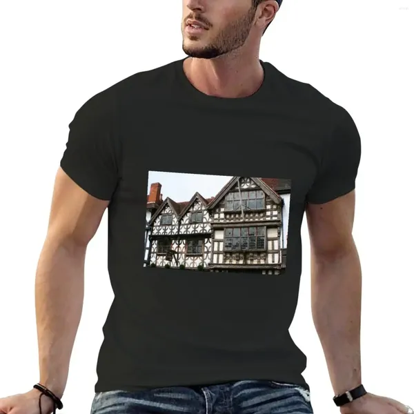 Herren Polos The Garrick Inn Stratford-upon-Avon England T-Shirt Tier Prinfor Jungen Kurzarm Tee T-Shirts für Männer Baumwolle