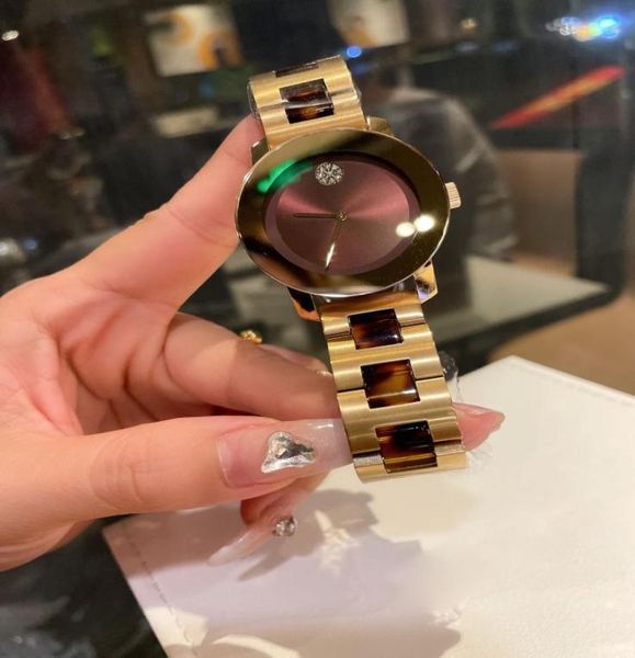 Woman Luxury Designer Watch Movement Swiss Watches K1 Crystal Glass Conjunto com diamantes 316L de aço inoxidável Dial Strandats 36mm3329427
