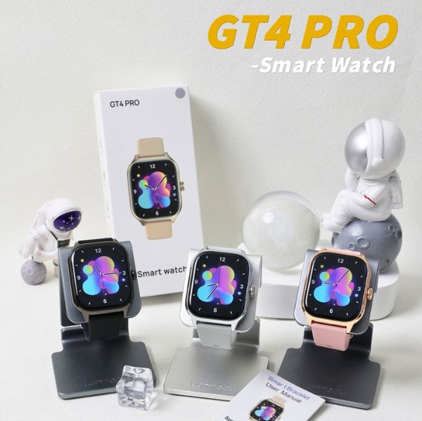 GT4 Pro Smart Watch 2024 2,1 Zoll großer Bildschirm Relog Watch Fashion HD Bluetooth Call GT4 Pro Sports IP68 Water of Smartwatches