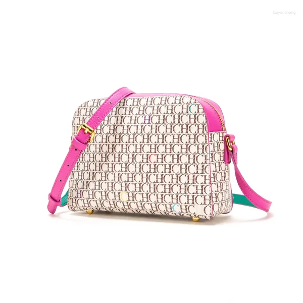 Вечерние сумки CHCH Crossbody Bag для Ladies Light Luxury Retro красочная печать 2024 Дизайнерская квадрат бренда Универсальная женская сумочка