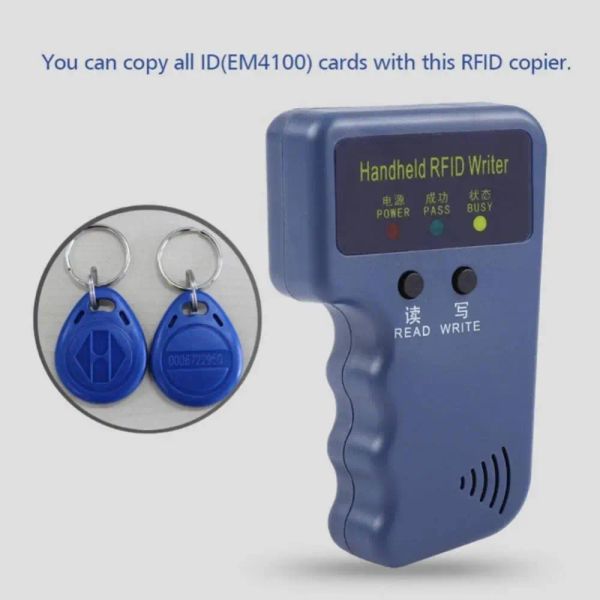 Ringe Mini ID -Kartenkloner Neuer Programmierer Duplicator Smart 125kHz RFID RFID -Kartenleser Kopierer Keychain Reader Access Card Replicator