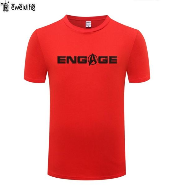 Engage039 Kapitän Jean Luc Picardstar Trek Männer T -Shirt lustige T -Shirts Männer Baumwolle Kurzarm T -Shirt Streetwear Tee Shirt Homm2931628