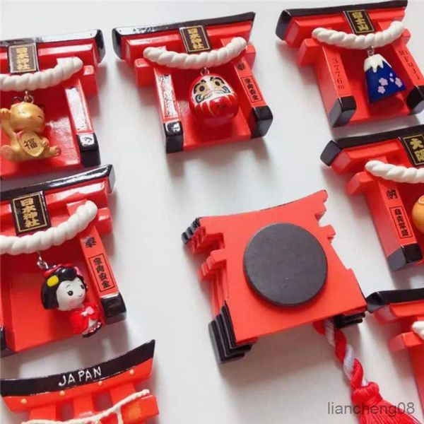 Magneti del frigorifero Giappone inari taisha santuario souvenir cartone animato adesivo Fox Bell Osaka Fuji Travel Memorial Memorial Decorazione