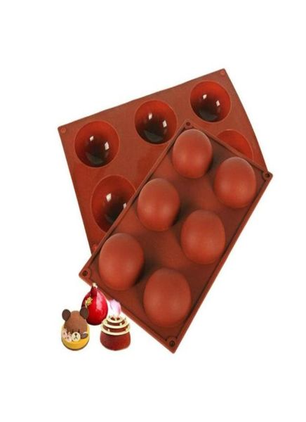 2 PCs Chocolate Bomb Mold Silicone Semi Ball Mold Sphere Diy Baking Mold para fazer bolo de bomba de chocolate Jelly Dome mous234v8901543