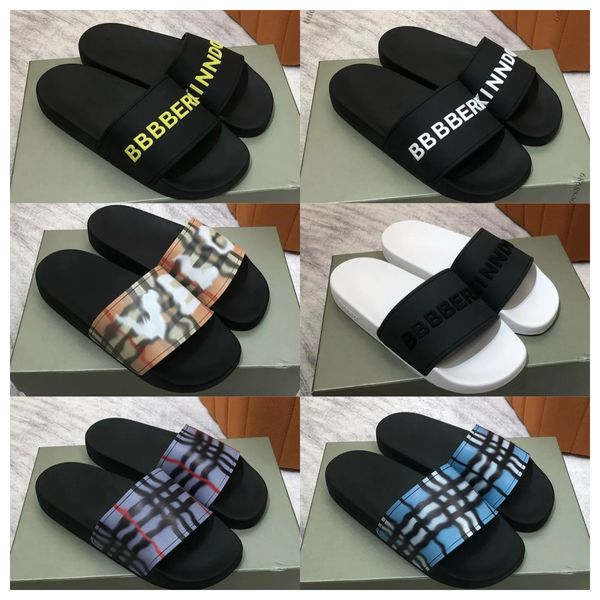 Nuovo Designer Slides Slipper Lettere Slifor per uomini Donne Black White Hot Fashion Hot Unisex Pool Flip Flip Flip