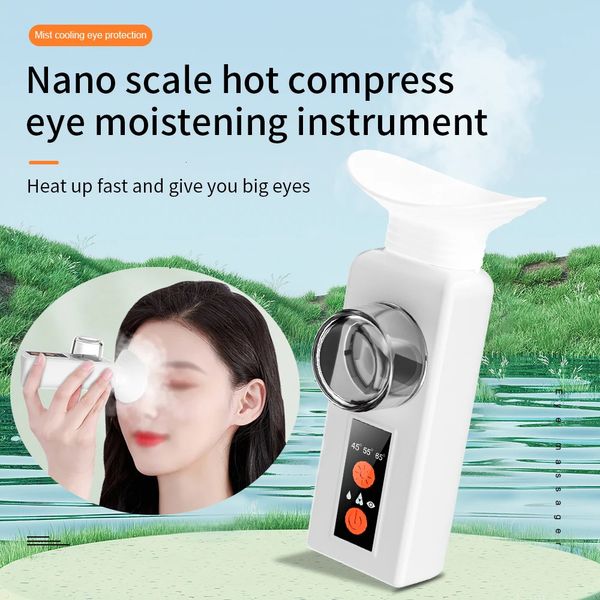 Kalte Kompress Augendampfer lindern Müdigkeit Trockene Augen feuchtigkeitsspendende Heizungsgesicht Augenmassagelmaske Luftbefeuchter Nebel Nano Sprayer 240417