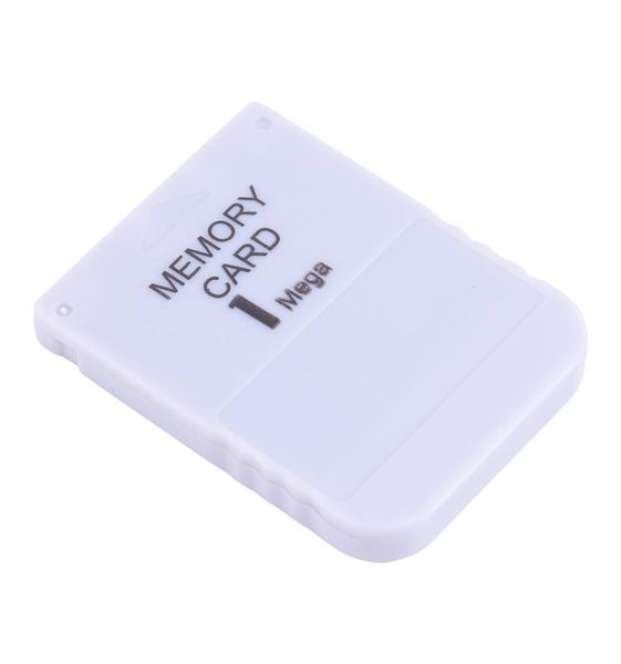 White 1MB 1m Memory Memory Save Saver Card para PlayStation One PS1 PSX Game System de alta qualidade Ship6562150