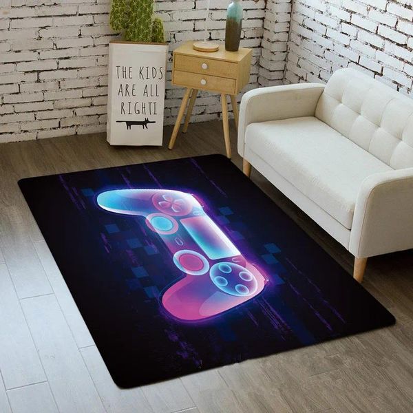 Tapetes Controlador de jogadores 3D Impresso para o quarto infantil Play Crawl Floor Mat Cartoon Baby Game Area Rugs DT57