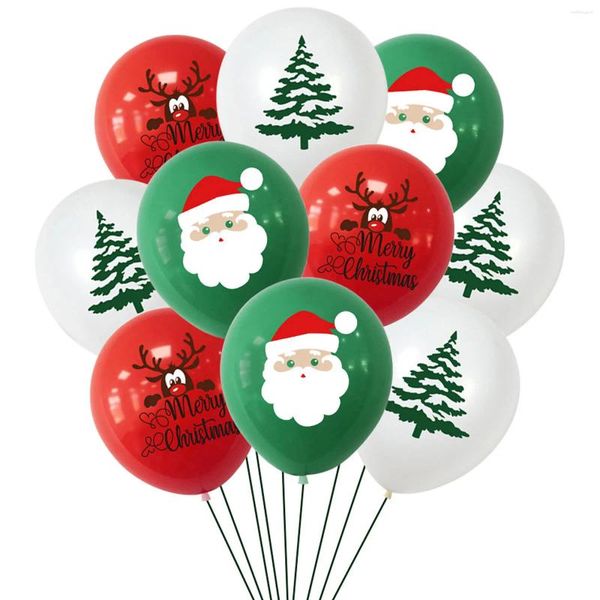 Decorazione per feste 20 pezzi di palloncini di Natale set da 12 pollici di palloncini in lattice per le decorazioni per la decorazione degli uffici domestici da 12 pollici.