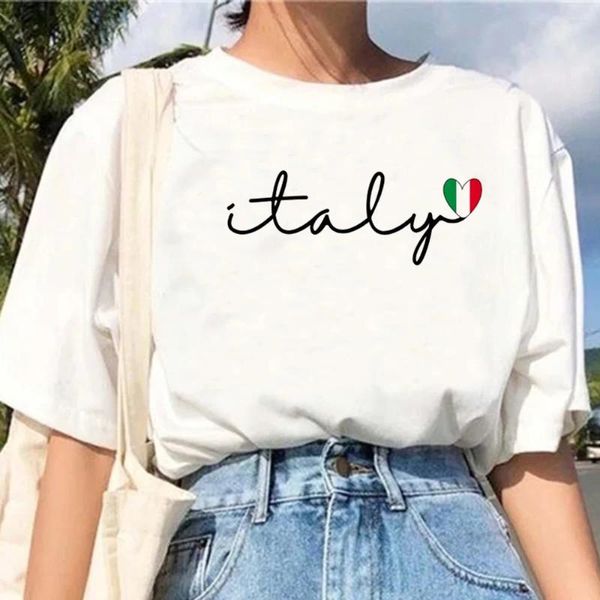 Frauen T-Shirts Italiano T-Shirts Frauen Grafik Streetwear Anime Tee Girl Designer Kleidung