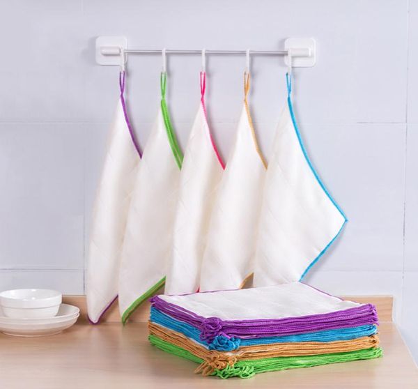 Кухонная чистящая ткань для мытья полотенце бамбуковое волокно экологически чистые бамбуковые одежды Set2000510