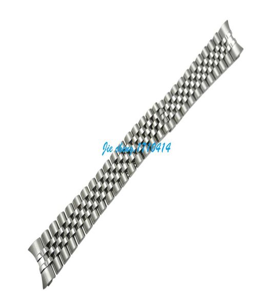 13mm 17mm 20mm de alta qualidade Prata Polimento de aço inoxidável Polishamento de aço escovados Pulseiras de tira de faixa de relógio de relógio para rolwatch7201483