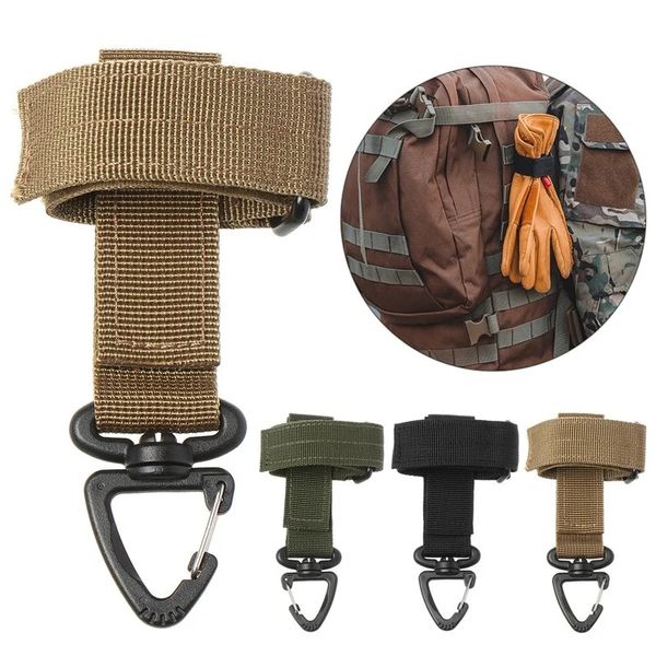 Mehrzwecker Outdoor Tactical Gear Clip Secure Pocket Belt Schlüsselbundhandschuhe Seilhalter Militärische Outdoor-Zubehör