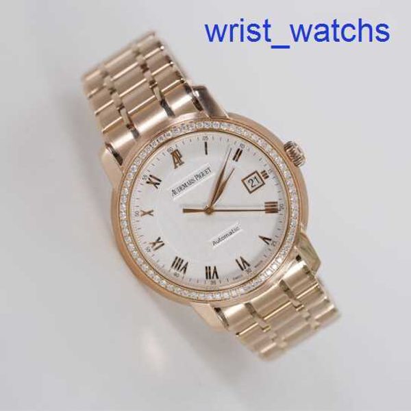 AP Casual Wrist Watch Classic Series 15155or Men's Watch 18K Rose Gold con diamante automatico Swiss Watch Swiss Watch Watch Watch Diametro 36mm