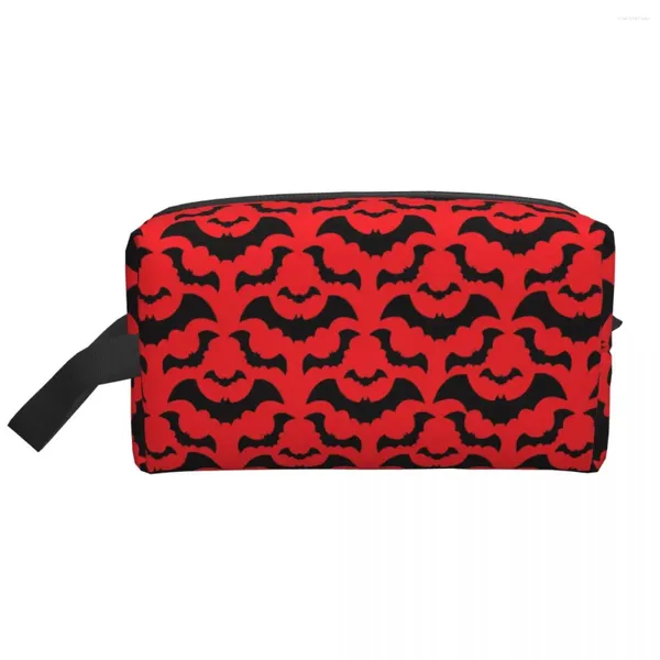 Stume da stoccaggio personalizzati di pipistrelli da stregone personalizzati sacchetti cosmetici da donna Ghost Halloween trucco da toeletta organizzatore ladies beauty dopp kit