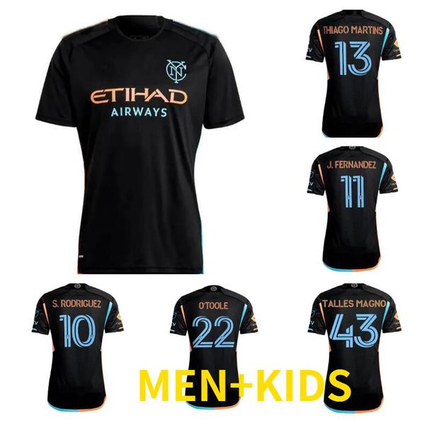 24 25 New York City FC Maglie di calcio blu NYCFC 2023 2024 Fan Player Versione MLS Shirt Football Kit Kit Kit Home Away THIAGO S.Rodriguez Amundsen Talles Magno Keaton