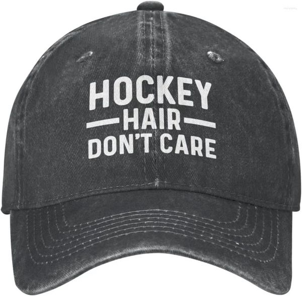 Ball Caps Hockey Hair Don't Care Cappone per le donne Baseball alla moda