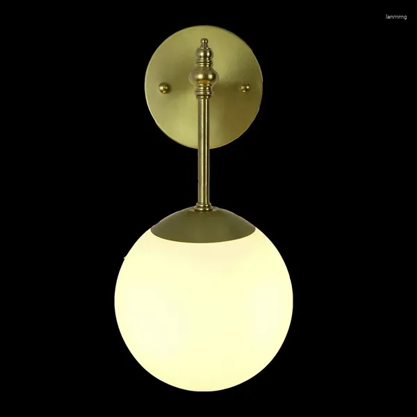 Wandlampen Großhandel Preis Loft Vintage Industrial Edison Lampen Klar Gla -Lampenschatten antike Kupferlichter 110 V 220 V für Schlafzimmer