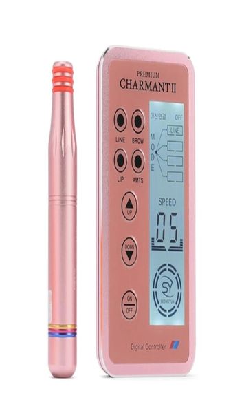 Neues Design Digital Charmant 2 Permanente Make -up -Maschinen -Kits für Augenbrauen Lippen Rotary Swiss Microblading MTS Stift Set1101902