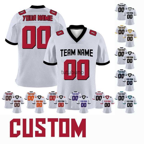 2022 2023 American Football Trikots Männer Fußballhemden weiße Mesh Custom Jersey Gaa Rugby -Team T -Shirts Spiele Sportweife spielen