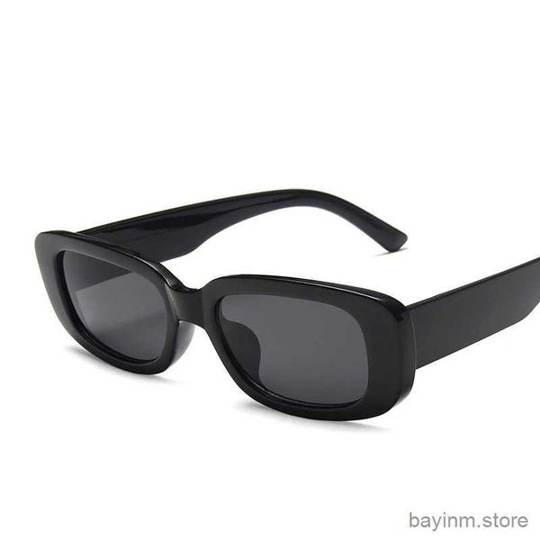 Óculos de sol Marca de moda Design Rectangular óculos de sol homens Black Leopard Summer Male Sun Covers for Women
