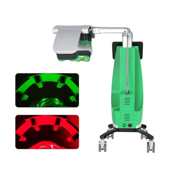 Sem dores ems 10d 635nm 532nm Luxmaster de corpo inteiro Baixo nível Lipo Red Green Laser Terapia Equipamento de beleza