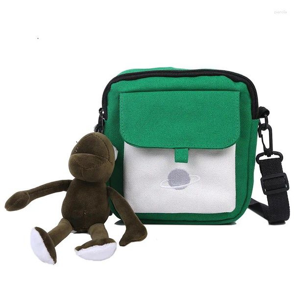 Çanta tuval küçük kare flep çanta yong kızlar lovery kadın moda crossbody omuz kadın mini messenger çanta