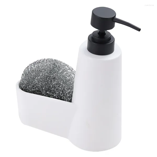 Dispensatore di sapone liquido Premere bottiglia gel doccia e porta spugna per lavabo del lavabo per lavabo per lavello da cucina