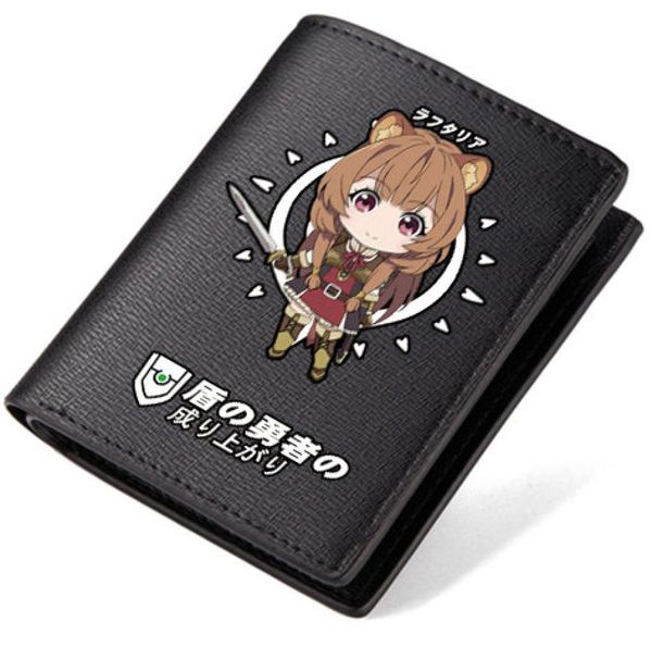 Carteira da Raphtalia Naofumi Iwatani curta bolsa longa Cartoon Couro Casilhão Caso Dinheiro Notecase Loose Burse Bag Holders8205826