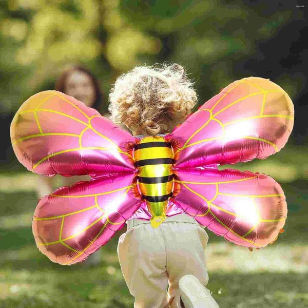 Party -Dekoration 5pcs Flügelmodellierung Aluminium Filmballons Bienenform aufblasbar